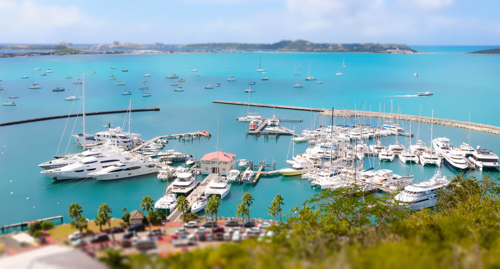 Marina seen from the Fort Louis hill