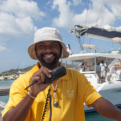 Marina Fort Louis friendly staff